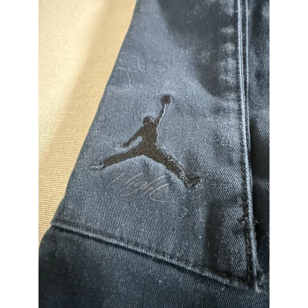 Jordan Cargo Pants Adult Large Black Flight Stretch Drawstring Mens
